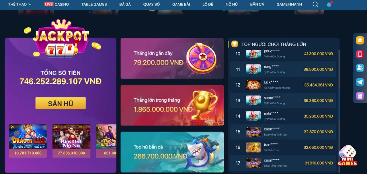 Ảnh chụp màn hình ứng dụng Kubet - Jackpot hấp dẫn